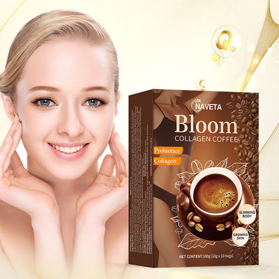 Pure Organic Bloom Slimming Coffee Powder met Collageen Natuurlijke Gewichtsverliesoplossing