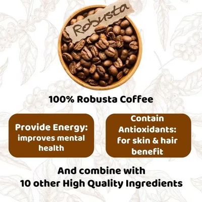 Pure Organic Bloom Slimming Coffee Powder met Collageen Natuurlijke Gewichtsverliesoplossing