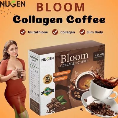 Pure Organic Bloom Slimming Coffee Powder met Collageen Natuurlijke Gewichtsverliesoplossing