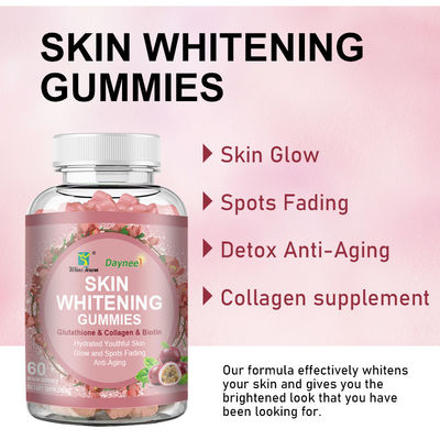 Private label collageengummiën OEM aardbeiengummi voor gladde vlekkeloze huid