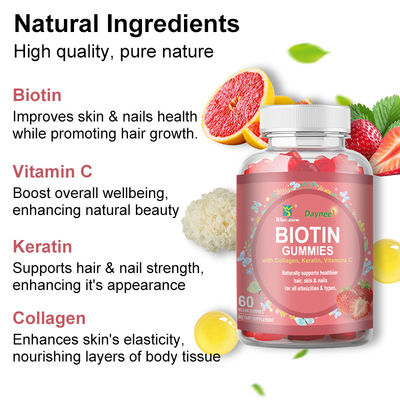 Privélabel Biotine Gummies Haar Huid en Nagels Vitaminen Biotine Supplement Gummy Candy