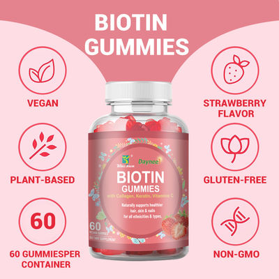 Privélabel Biotine Gummies Haar Huid en Nagels Vitaminen Biotine Supplement Gummy Candy