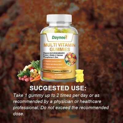 60 Gummies Multi Vitamine Private Label Gezondheidsvoedingssupplement voor het Immuunsysteem