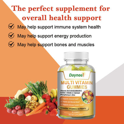 60 Gummies Multi Vitamine Private Label Gezondheidsvoedingssupplement voor het Immuunsysteem