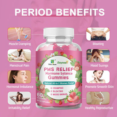 Regel de menstruatie Gummy OEM Womb Detox Yoni Gummies 3g*60 Sandwich Diamantvorm