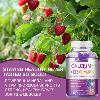 24 maanden houdbaarheid Calcium D3 Vitamine Magnesium Gummies voor ondersteuning van de botontwikkeling