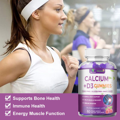 24 maanden houdbaarheid Calcium D3 Vitamine Magnesium Gummies voor ondersteuning van de botontwikkeling