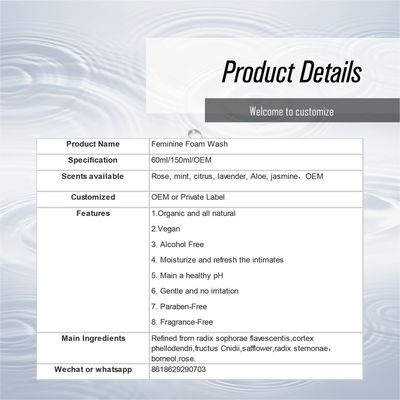 60ML N.W. Vrouwelijke Yoni-intime was Natural Yoni Care Products Sets voor vrouwen Hygiëne