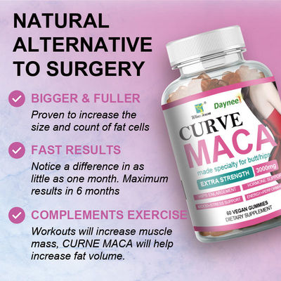 Verbeter je immuniteit met 24 maanden houdbaarheid Maca Gummies OEM Customized Soft Candy