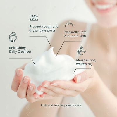 Vitamine B5 en hyaluronzuur Yoni Wash voor vrouwelijke hygiëne N.W 60ML/150ML/250ML/OEM