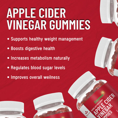 Neem uw dagelijkse dosis van 3g*60 Hemostyptic Apple Cider Vinegar Gummy Candy voor welzijn