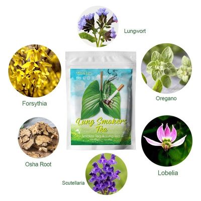 100% natuurlijke longrokers thee voor optimale gezondheid van de longen product specificatie 3g*20