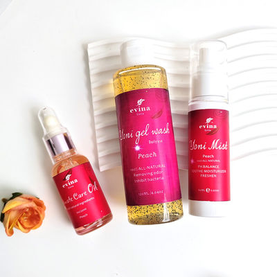 Natuurlijke ingrediënten Vaginale reiniging Custom Logo Organic Yoni Wash Mist And Oil Sets