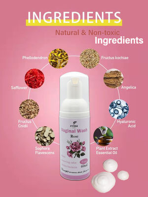 Gratis monster 100% natuurlijke pH balans vrouwelijke vaginale Yoni schuim was voor vrouwen hygiëne