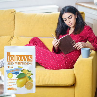 Private label Glow Tea 10 dagen Vitamine C Whitening Morning Tea op maat voor pasgeborenen