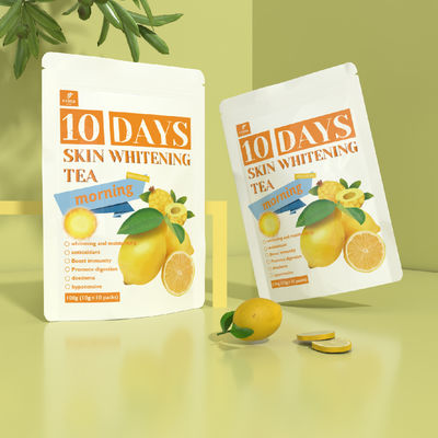 Private label Glow Tea 10 dagen Vitamine C Whitening Morning Tea op maat voor pasgeborenen