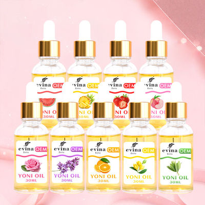 30 ml / 50 ml Private Label Biologische Yoni olie aardbei geur 2 jaar houdbaarheid Klanten