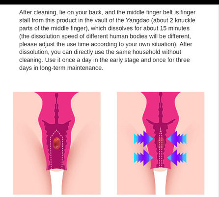 1.5g vaginale strenger capsule De perfecte oplossing voor vrouwelijke hygiëne en strakheid