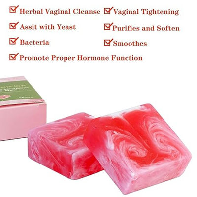 100% natuurlijke biologische kruiden Yoni zeep voor vrouwen Vaginale reiniging en diep reiniging