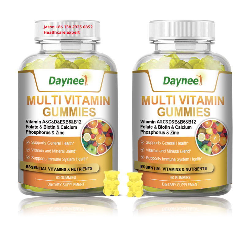 60 Gummies Multi Vitamine Private Label Gezondheidsvoedingssupplement voor het Immuunsysteem