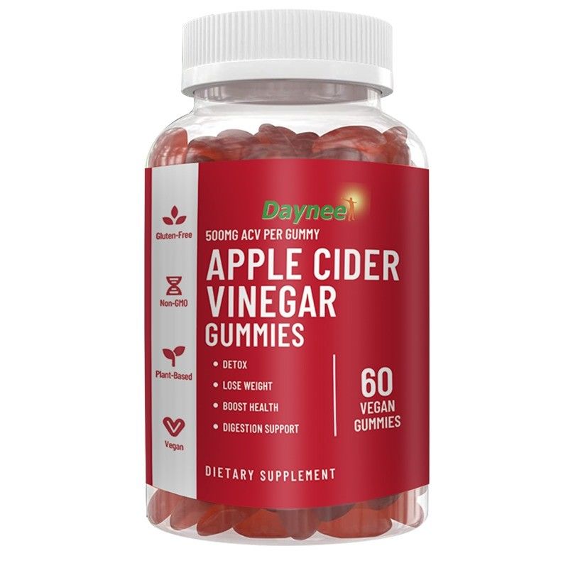 Neem uw dagelijkse dosis van 3g*60 Hemostyptic Apple Cider Vinegar Gummy Candy voor welzijn