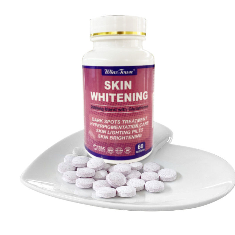 Collageentabletten voor huidverwittering en anti-aging met natuurlijke en biologische kruiden