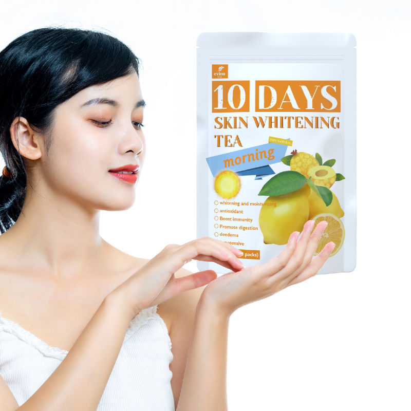 Private label Glow Tea 10 dagen Vitamine C Whitening Morning Tea op maat voor pasgeborenen
